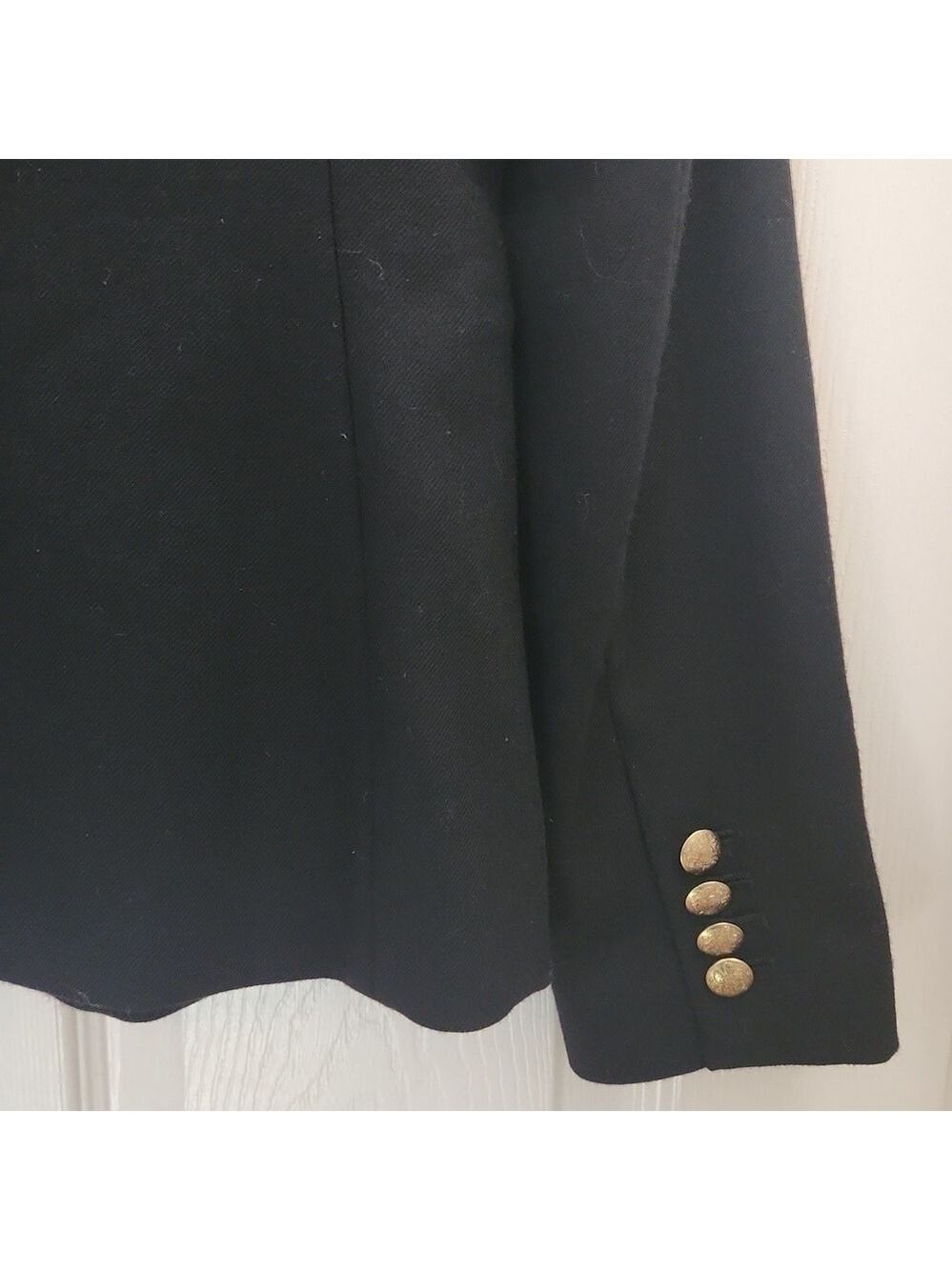 J. CREW classic Schoolboy Blazer Wool blend Sz: 2 black Style#05157 Academia - Picture 11 of 12